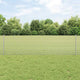 Vidaxxl Zaun mit Pfosten Silber 0,6 x 10 m Stahl