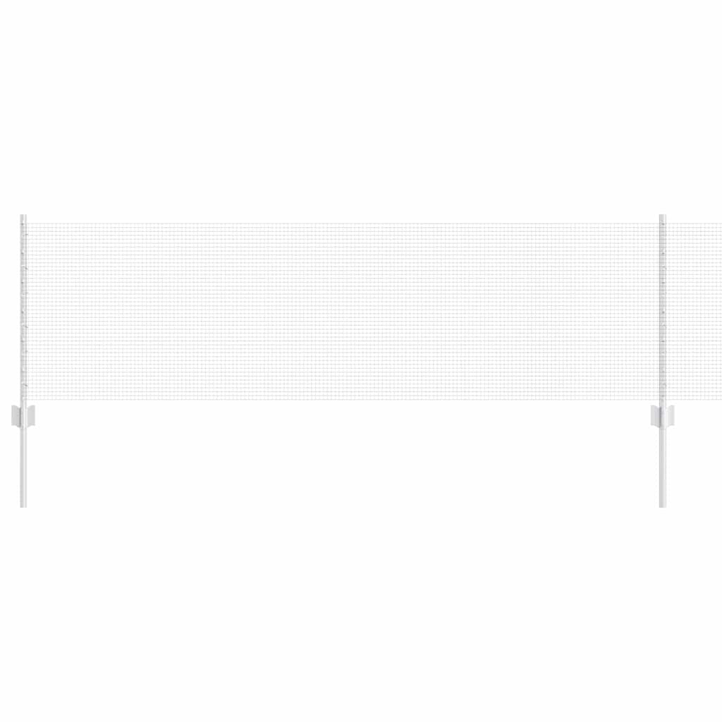 Vidaxxl Zaun mit Pfosten Silber 0,6 x 10 m Stahl