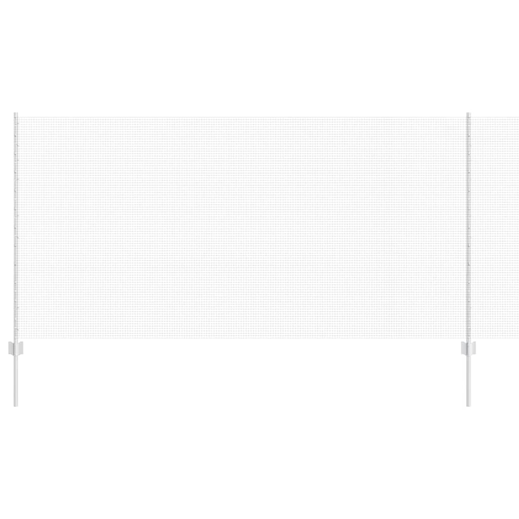 Vidaxxl Zaun mit Pfosten Silber 1,2 x 10 m Stahl