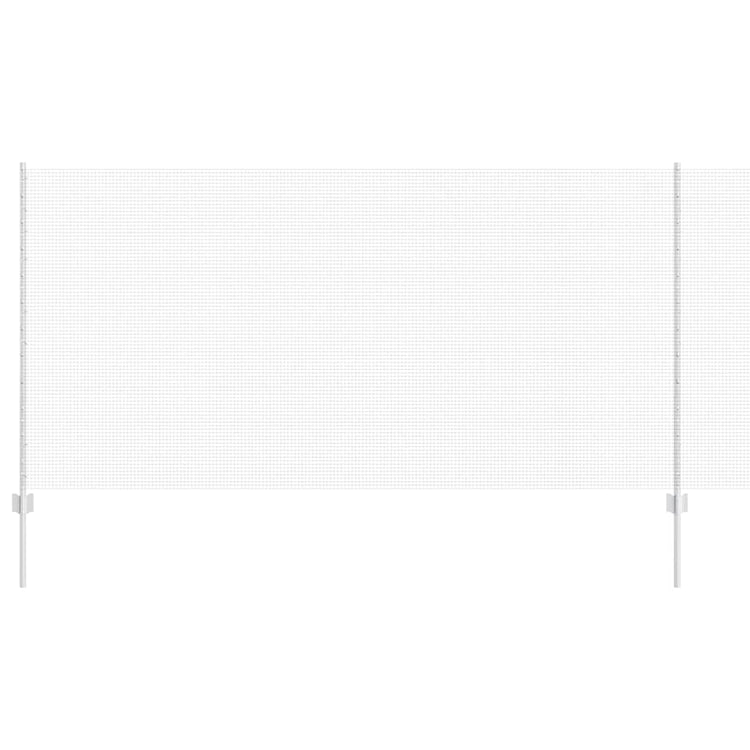 Vidaxxl Zaun mit Pfosten Silber 1,2 x 10 m Stahl