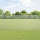 Vidaxxl Zaun mit Pfosten Silber 1,4 x 10 m Stahl