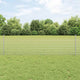 Vidaxxl Zaun mit Pfosten Silber 0,5 x 25 m Stahl