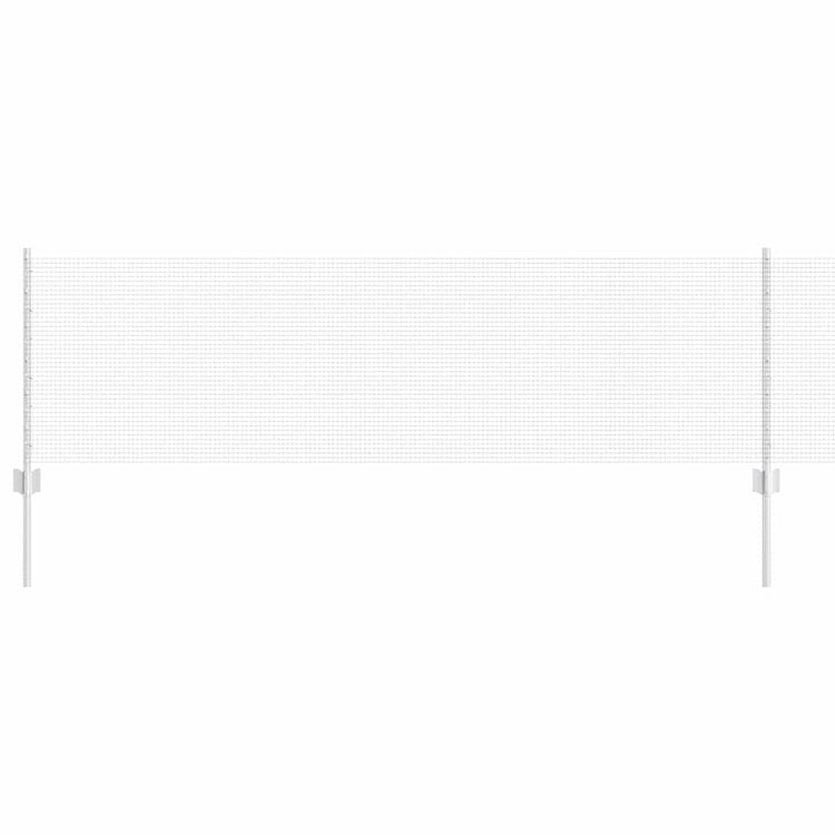 Vidaxxl Zaun mit Pfosten Silber 0,6 x 25 m Stahl