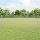 Vidaxxl Zaun mit Pfosten Silber 0,8 x 25 m Stahl