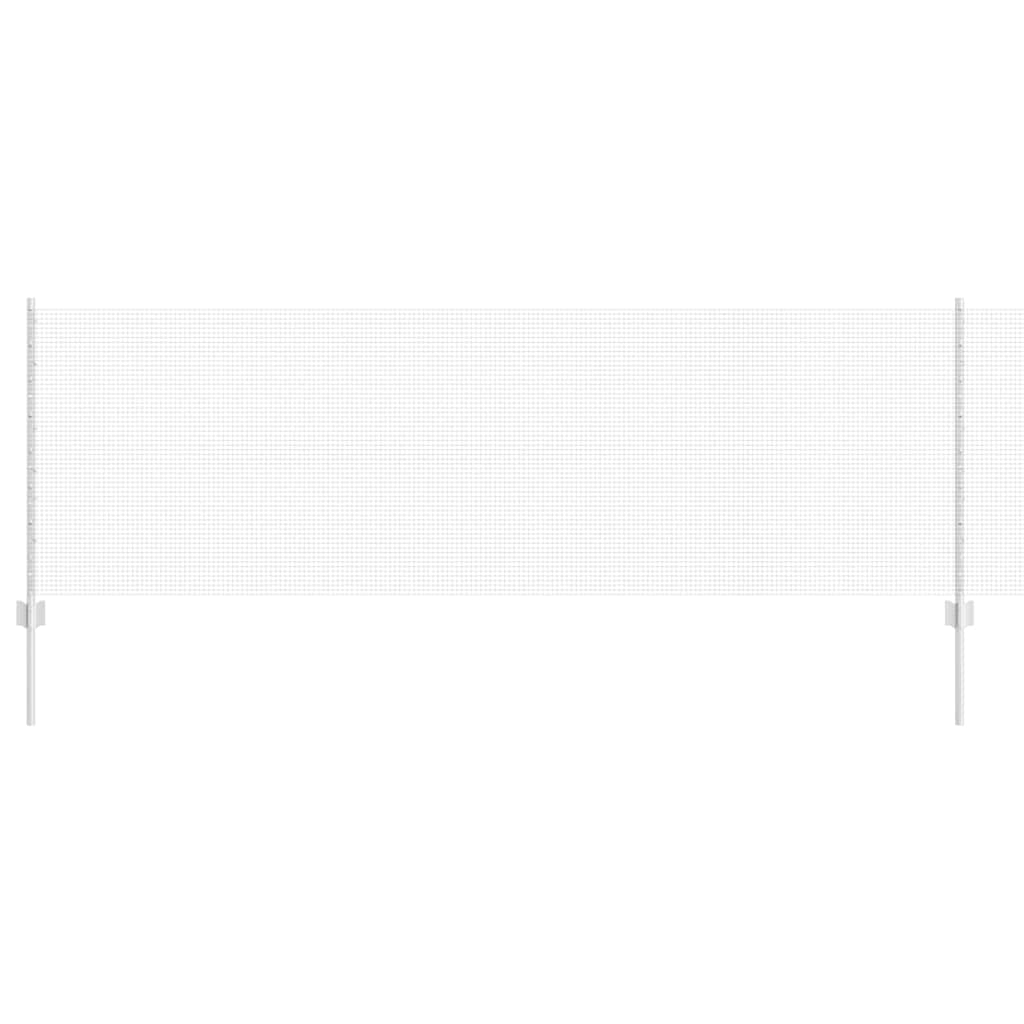 Vidaxxl Zaun mit Pfosten Silber 0,8 x 25 m Stahl