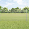 Vidaxxl Zaun mit Pfosten Silber 1,2 x 25 m Stahl