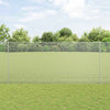 Vidaxxl Zaun mit Pfosten Silber 1,4 x 25 m Stahl
