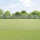 Vidaxxl Zaun mit Pfosten Silber 1,4 x 25 m Stahl