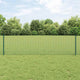 Vidaxxl-Zaun mit Pfosten grün 0,6 x 10 m aus Stahl und PVC