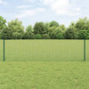 Vidaxxl-Zaun mit Pfosten grün 0,6 x 10 m aus Stahl und PVC
