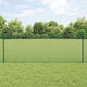 Vidaxl-Zaun mit Pfosten grün 0,8 x 10 m aus Stahl und PVC