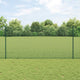 Vidaxxl-Zaun mit Pfosten grün 1,2 x 10 m aus Stahl und PVC