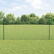 Vidaxxl-Zaun mit Pfosten grün 1,2 x 10 m aus Stahl und PVC