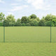 Vidaxxl-Zaun mit Pfosten grün 1,4 x 10 m aus Stahl und PVC