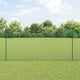 Vidaxxl-Zaun mit Pfosten grün 1,4 x 25 m aus Stahl und PVC