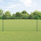 Vidaxxl-Zaun mit Pfosten grün 1,4 x 25 m aus Stahl und PVC