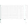 Vidaxxl-Zaun mit Pfosten grün 1,4 x 25 m aus Stahl und PVC