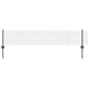 Vidaxl-Zaun mit Pfosten grau 0,4 x 10 m aus Stahl und PVC