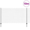 Vidaxl-Zaun mit Pfosten grau 1,4 x 10 m aus Stahl und PVC