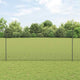 Vidaxl-Zaun mit Pfosten grau 1,5 x 10 m aus Stahl und PVC