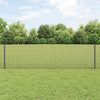 Vidaxl-Zaun mit Pfosten grau 0,6 x 25 m aus Stahl und PVC