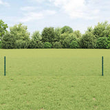 Vidaxxl-Zaun mit Pfosten grün 0,4 x 10 m aus Stahl und PVC - afbeelding 1