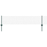 Vidaxxl-Zaun mit Pfosten grün 0,4 x 10 m aus Stahl und PVC - afbeelding 2