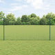 Vidaxxl-Zaun mit Pfosten grün 1,2 x 10 m aus Stahl und PVC
