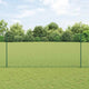 Vidaxxl-Zaun mit Pfosten grün 1,4 x 10 m aus Stahl und PVC