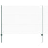 Vidaxl-Zaun mit Pfosten grün 1,5 x 10 m aus Stahl und PVC