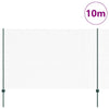 Vidaxl-Zaun mit Pfosten grün 1,6 x 10 m aus Stahl und PVC