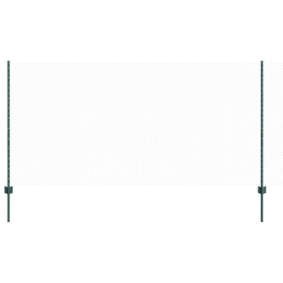 Vidaxxl Zaun mit Pfosten Grün 1,2 x 25 m Stahl