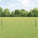 Vidaxl-Zaun mit Pfosten grau 0,4 x 10 m aus Stahl und PVC