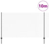 Vidaxl-Zaun mit Pfosten grau 1,4 x 10 m aus Stahl und PVC
