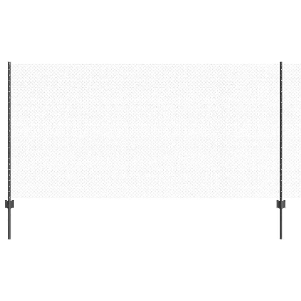 Vidaxxl Zaun mit Pfosten grau 1,2 x 25 m Stahl