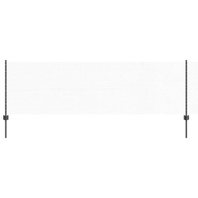 Vidaxl-Zaun mit Pfosten grau 0,8 x 50 m aus Stahl und PVC