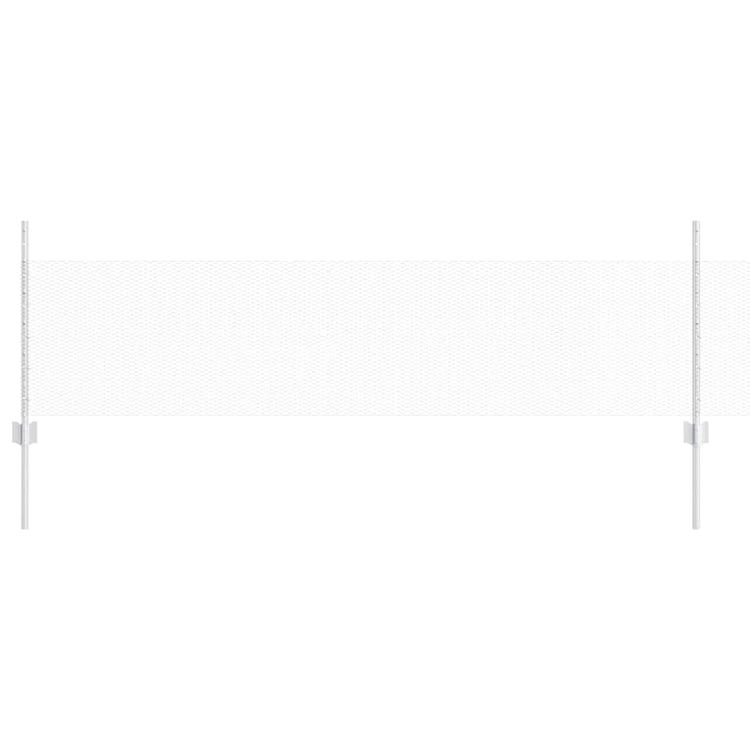 Vidaxxl Zaun mit Pfosten Silber 0,5 x 10 m Stahl