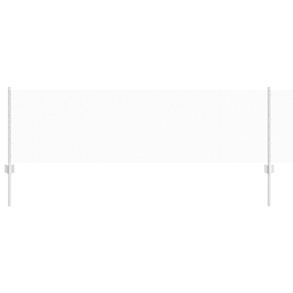 Vidaxxl Zaun mit Pfosten Silber 0,6 x 10 m Stahl