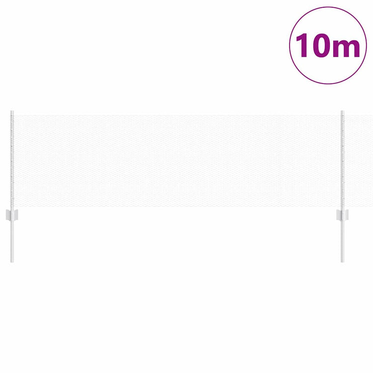 Vidaxxl Zaun mit Pfosten Silber 0,6 x 10 m Stahl