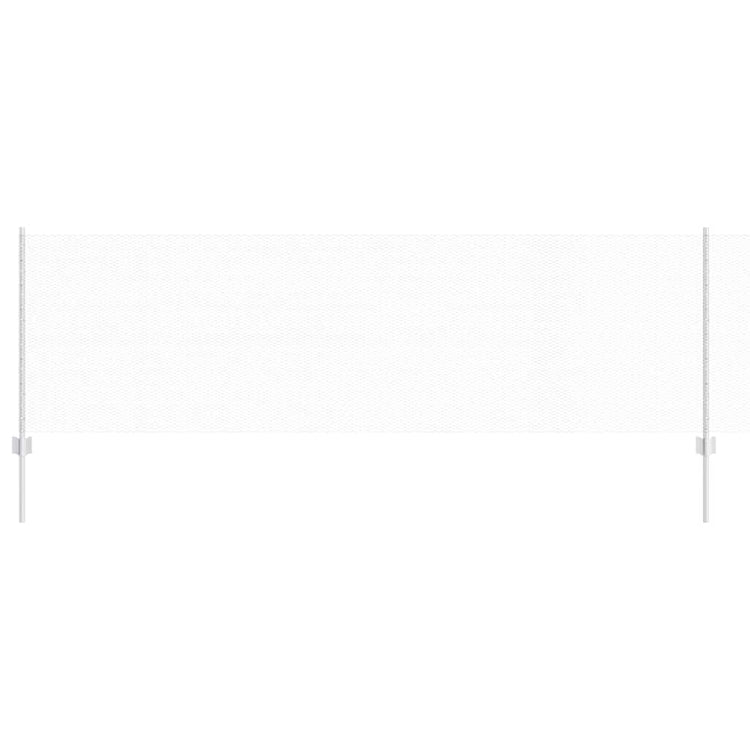 Vidaxxl Zaun mit Pfosten Silber 0,8 x 10 m Stahl
