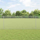 Vidaxxl Zaun mit Pfosten Silber 1 x 10 m Stahl