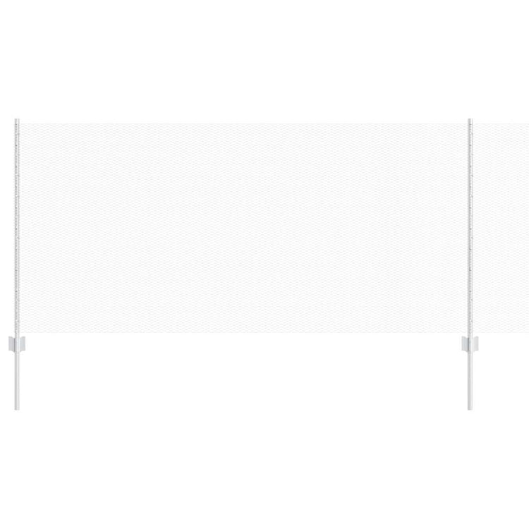 Vidaxxl Zaun mit Pfosten Silber 1 x 10 m Stahl