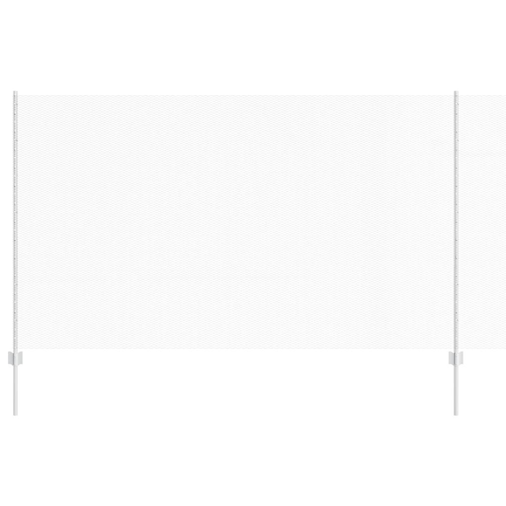 Vidaxxl Zaun mit Pfosten Silber 1,4 x 10 m Stahl