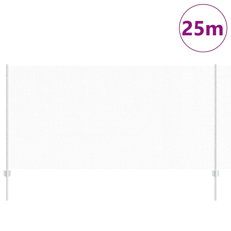 Vidaxxl Zaun mit Pfosten Silber 1,2 x 25 m Stahl