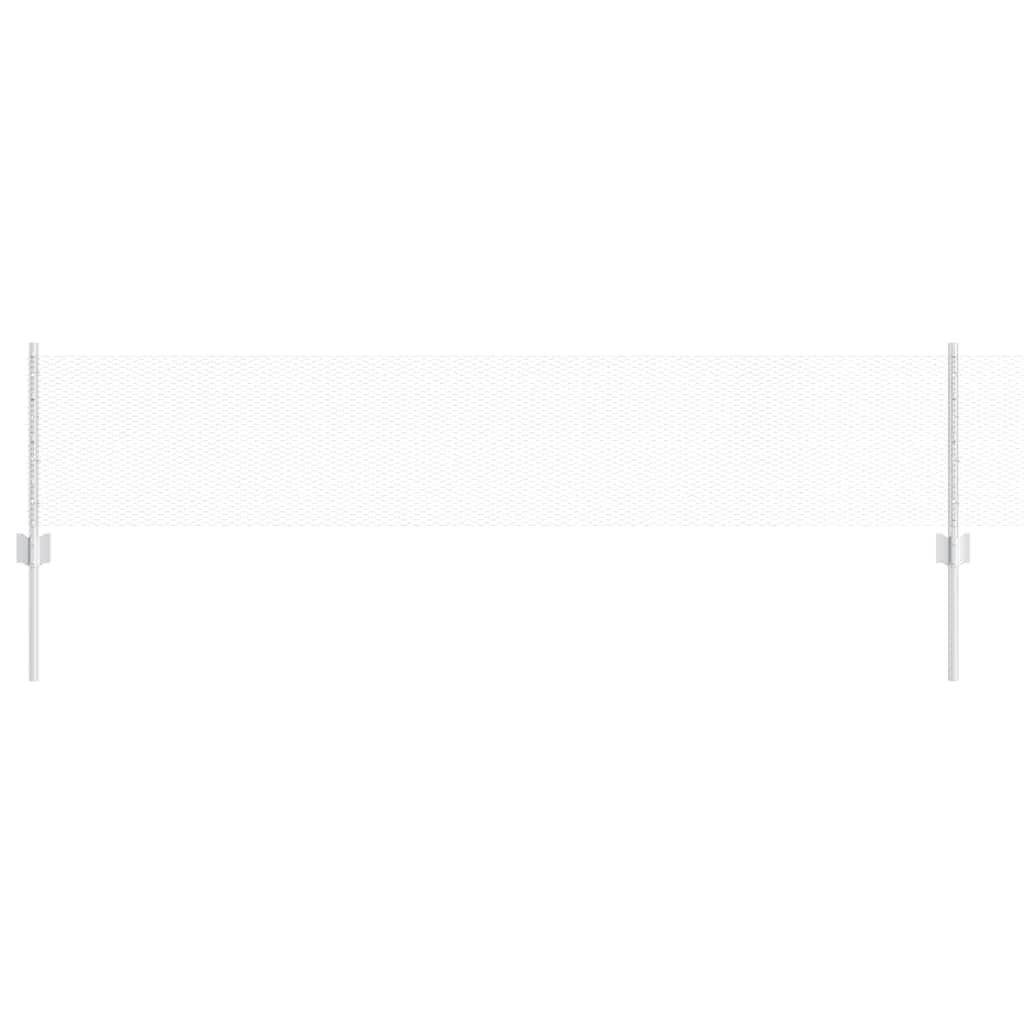 Vidaxxl Zaun mit Pfosten Silber 0,4 x 50 m Stahl