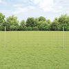 Vidaxxl Zaun mit Pfosten Silber 0,8 x 25 m Stahl