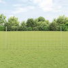 Vidaxxl Zaun mit Pfosten Silber 1 x 25 m Stahl