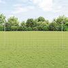 Vidaxxl Zaun mit Pfosten Silber 1,2 x 25 m Stahl