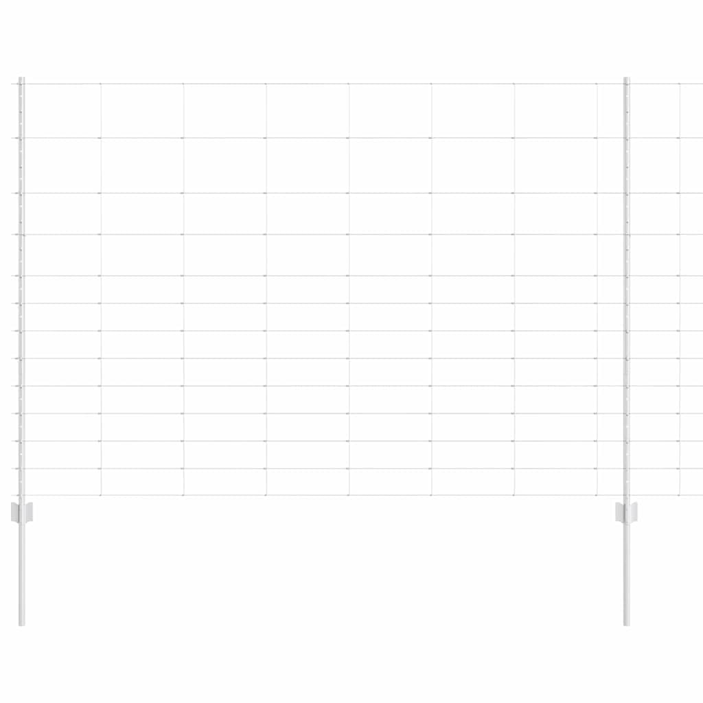 Vidaxxl-Zaun mit silbernem Pfosten 1,5 x 25 m aus Stahl