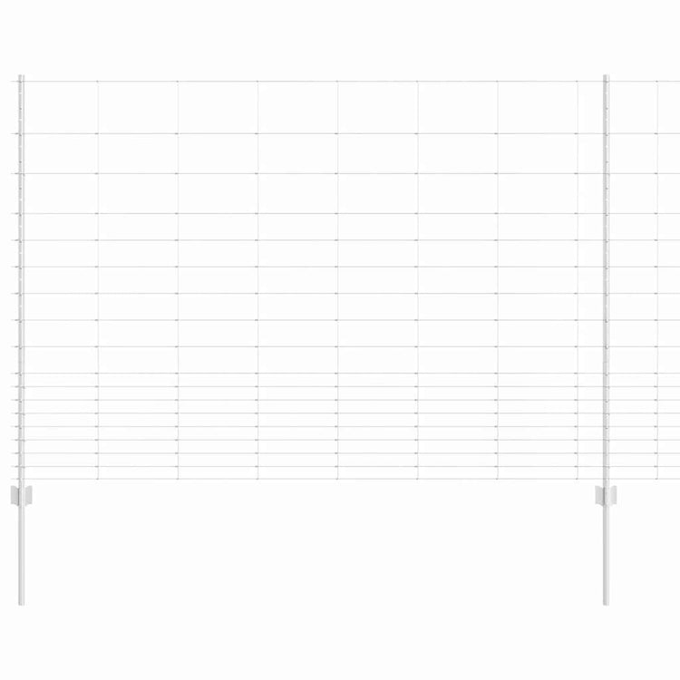 Vidaxxl-Zaun mit silbernem Pfosten 1,5 x 25 m aus Stahl